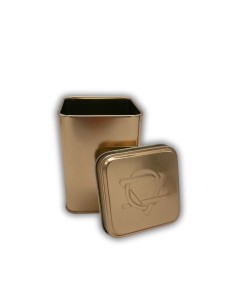 Boîte métallique carrée avec couvercle – Format moyen