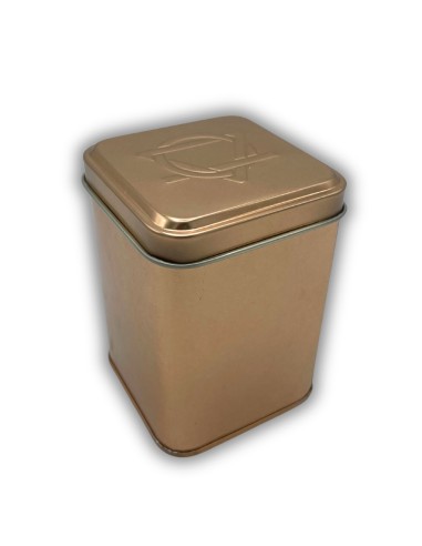 Boîte métallique carrée avec couvercle – Format moyen