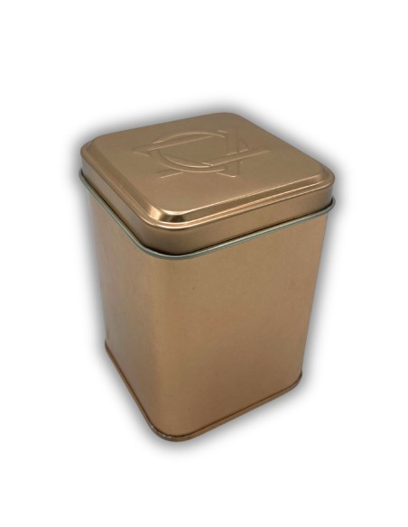 Boîte métallique carrée avec couvercle – Format moyen