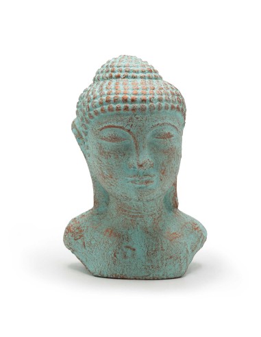 Tête de Bouddha tranquillité – Cuivre vert