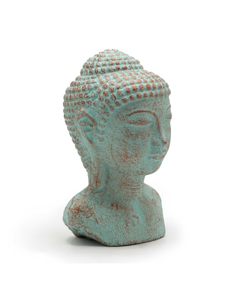 Tête de Bouddha tranquillité – Cuivre vert