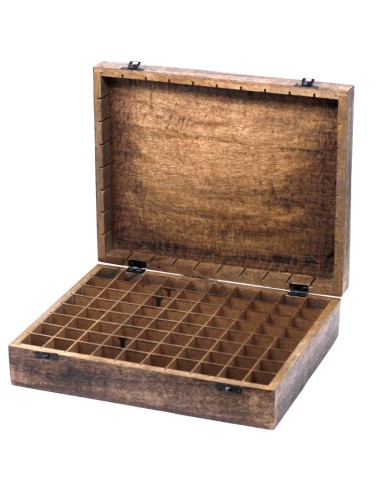 Boîte d’aromathérapie en bois – Grand rangement zen