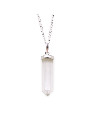 Pendentif pointe en cristal de roche – Alignement