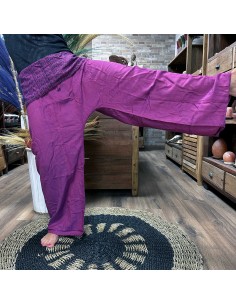 Pantalon yoga & festival – Mandala pêcheur thaï violet