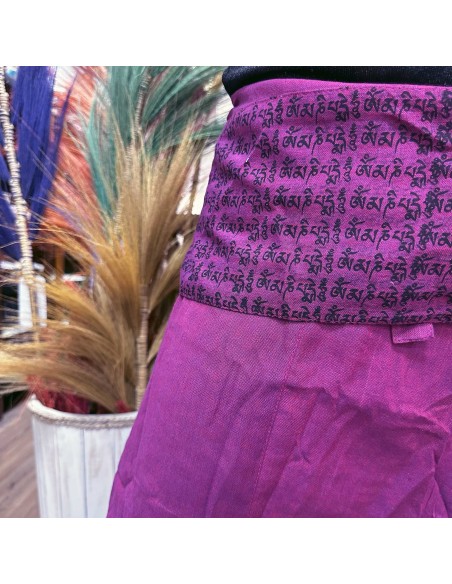 Pantalon yoga & festival – Mandala pêcheur thaï violet