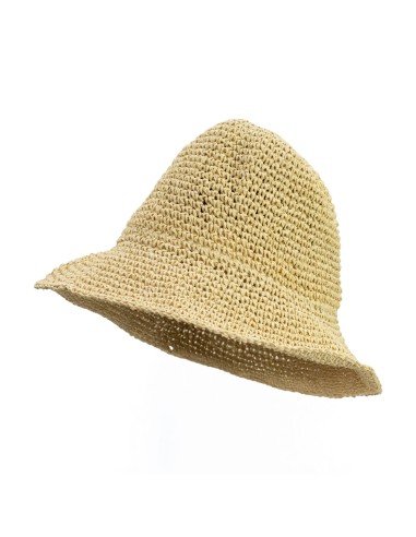 Chapeau de paille floppy pour le soleil – Beige naturel