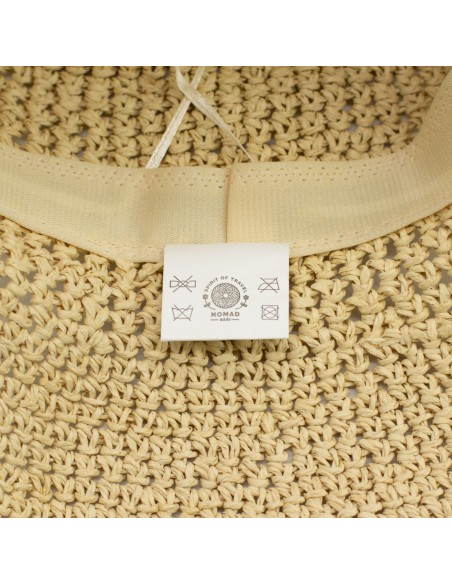 Chapeau de paille floppy pour le soleil – Beige naturel