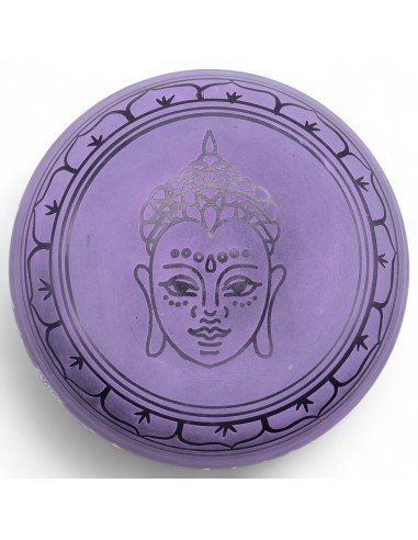 Bol tibétain sculptural – Champignon Purple Haze