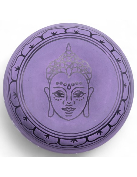 Bol tibétain sculptural – Champignon Purple Haze