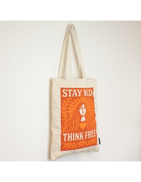 Sac tote Nomad Sari iconique – «?Reste sauvage?»