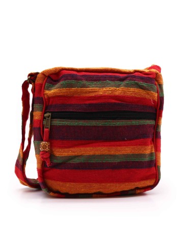 Sac bandoulière du Népal – Rouge coucher de soleil
