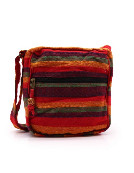 Sac bandoulière du Népal – Rouge coucher de soleil