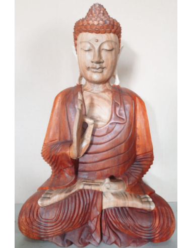 Statue de Bouddha sculptée à la main – Transmission zen
