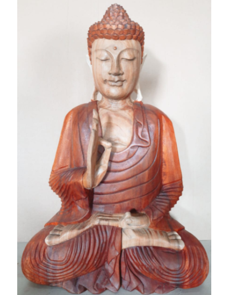 Statue de Bouddha sculptée à la main – Transmission zen