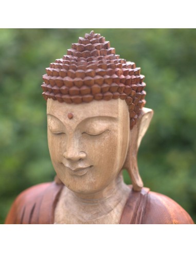 Statue de Bouddha sculptée à la main – Transmission zen