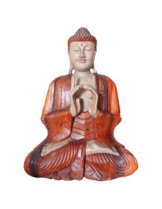 Statue de Bouddha sculptée main – Geste d’offrande