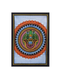 Tapisserie murale coton - Hamsa 78×112 cm