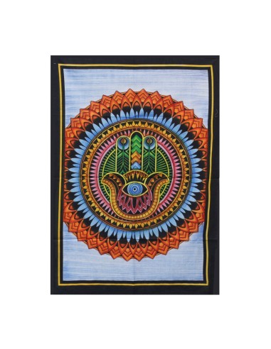 Tapisserie murale coton - Hamsa 78×112 cm