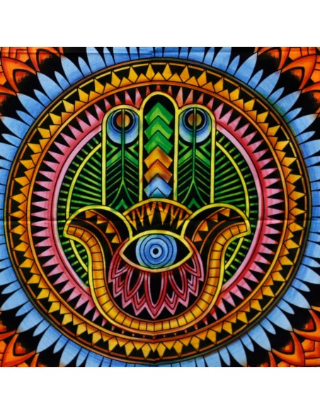 Tapisserie murale coton - Hamsa 78×112 cm