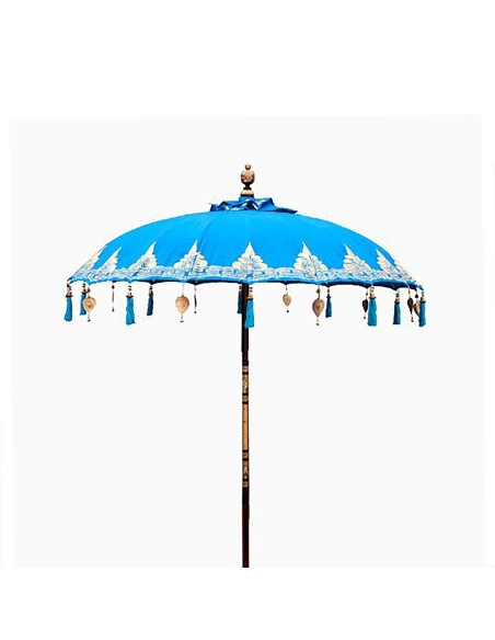 Ombrelle balinaise décorative – Turquoise zen