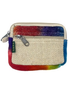 Pochette carrée en chanvre teinté – Compacte