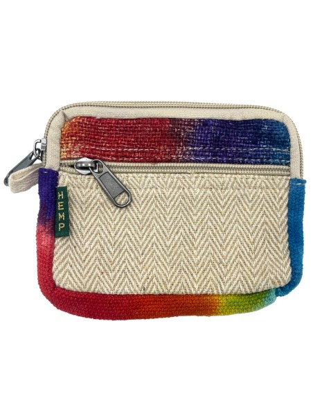 Pochette carrée en chanvre teinté – Compacte