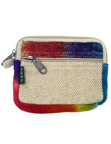 Pochette carrée en chanvre teinté – Compacte