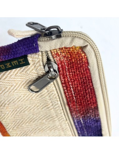 Pochette carrée en chanvre teinté – Compacte