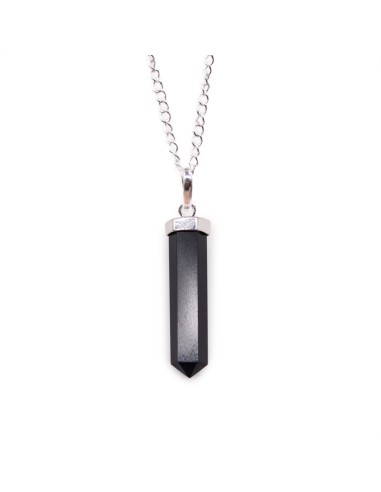 Pendentif pointe classique en agate noire – Ancrage