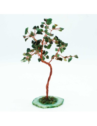 Grand arbre de pierres – Aventurine verte & agate