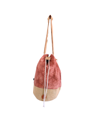 Sac à dos naturel effet lavé – Terracotta, Hamsa