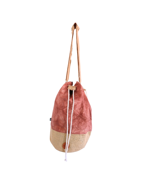 Sac à dos naturel effet lavé – Terracotta, Hamsa