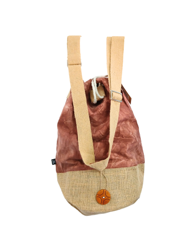 Sac à dos naturel effet lavé – Terracotta, Hamsa