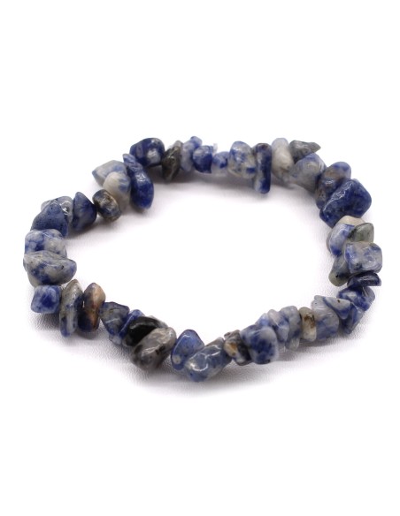 Bracelet fragments en sodalite – Vérité intérieure