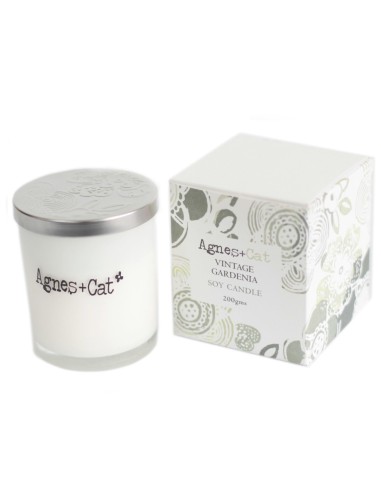 Bougie votive parfumée – Gardénia vintage zen