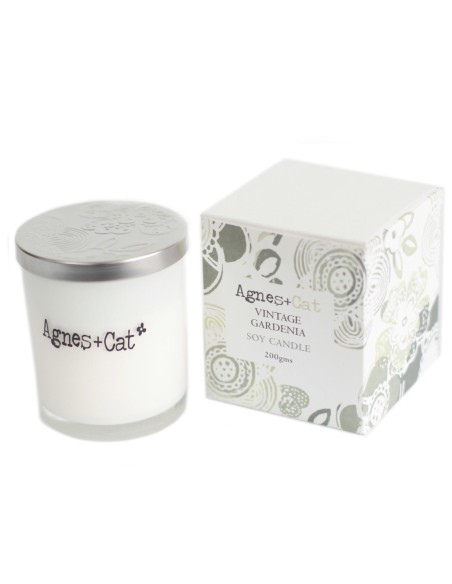 Bougie votive parfumée – Gardénia vintage zen