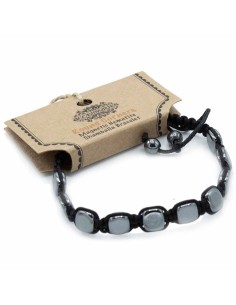 Bracelet Shamballa hématite – Arêtes adoucies