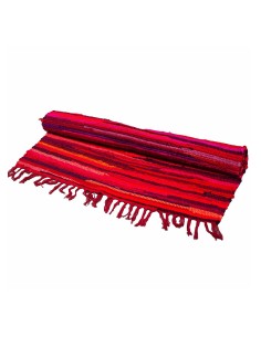 Grand tapis chiffon premium – Roses vibrants