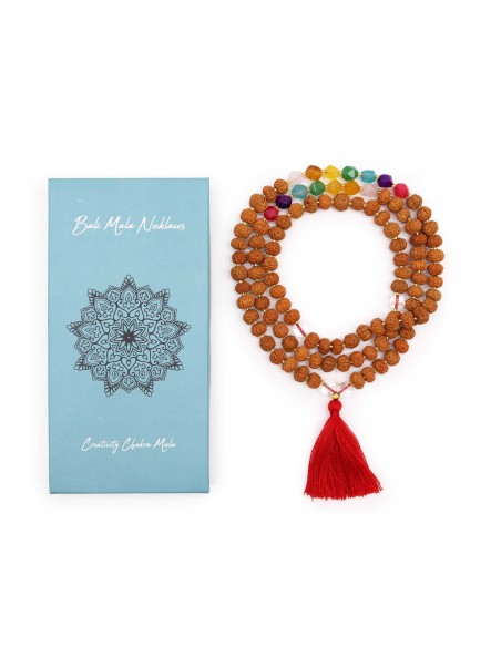 Collier mala balinais – Aura Chakra