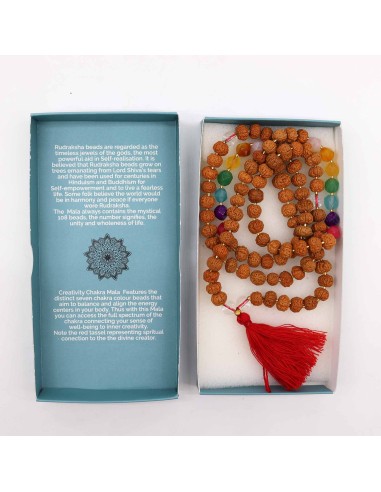 Collier mala balinais – Aura Chakra
