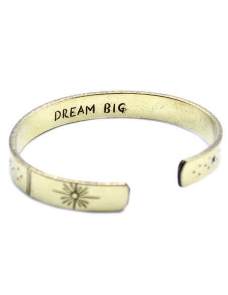 Bracelet inspiration en laiton – Symboles cosmiques