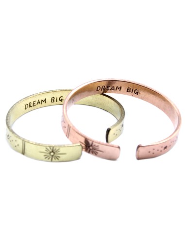 Bracelet inspiration en laiton – Symboles cosmiques