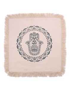 Coussin Hamsa Mandala – Grand format vert