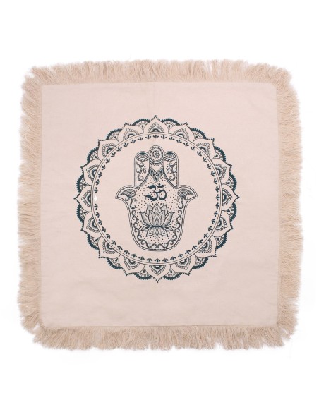 Coussin Hamsa Mandala – Grand format vert