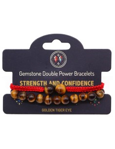 Bracelet double énergie en œil de tigre – Protection