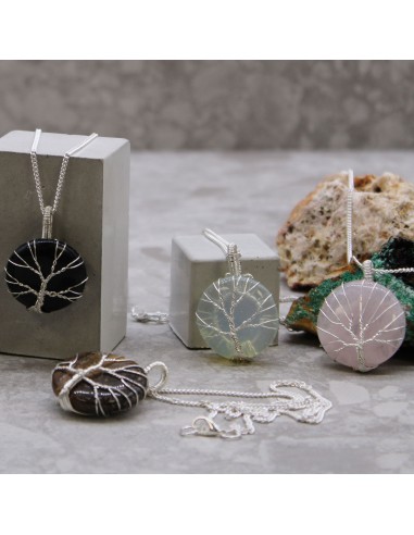 Collier Arbre de Vie en améthyste – Intuition zen