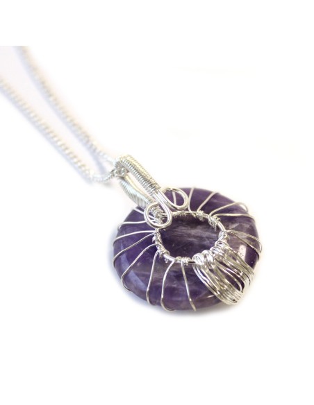 Collier Arbre de Vie en améthyste – Intuition zen