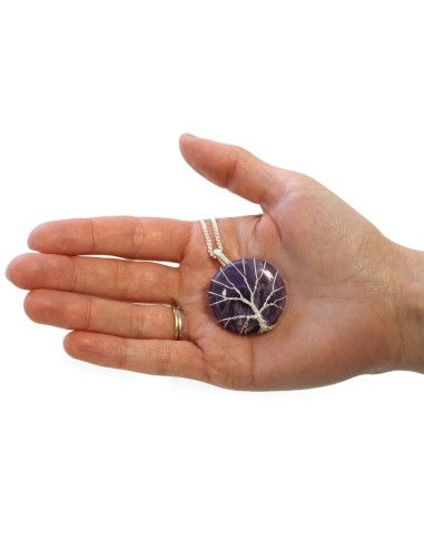 Collier Arbre de Vie en améthyste – Intuition zen