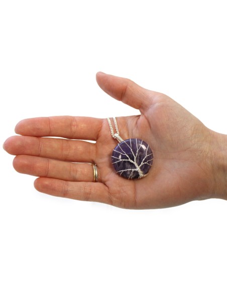 Collier Arbre de Vie en améthyste – Intuition zen