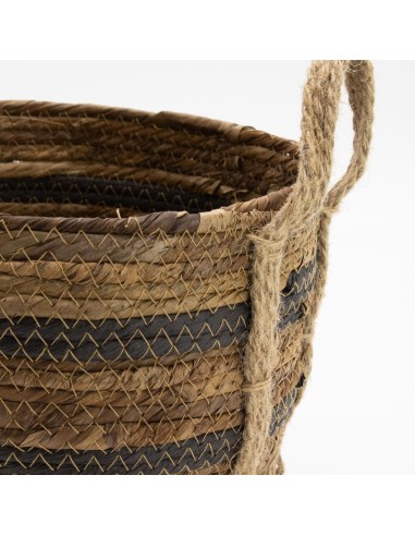 Grandes corbeilles bananier & herbe marine – Nature zen